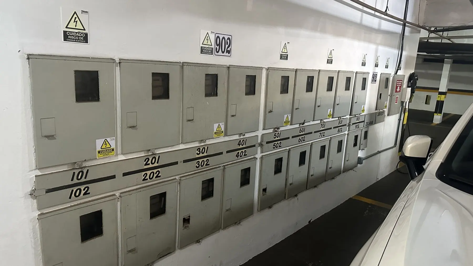 Medidores de energia de um condomínio